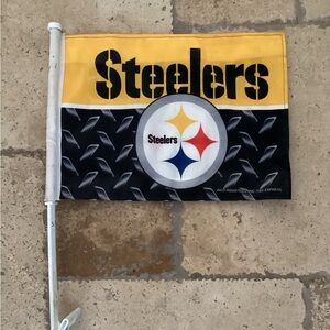 NFL Car Flag, Pittsburgh Steelers,